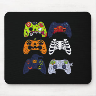 Mousepad Controladores de Jogos do Skeleton do Halloween Zo