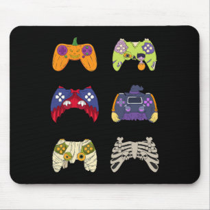 Mousepad Controladores de Jogos do Skeleton Zombie do Hallo