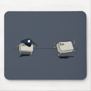 Mousepad Controle contra o escape