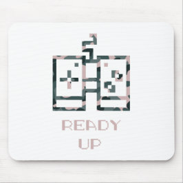 Mousepad Controle de Jogo Camuflado Rosa Pronto Gamer