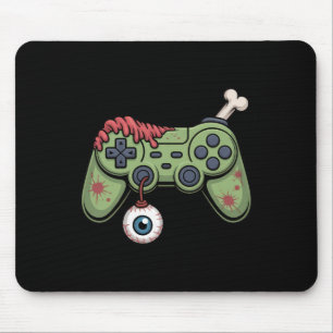Mousepad Controle de Jogo Zombie Com Olho e Halloween G
