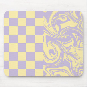 Mousepad Controlos e picos - Amarelo e púrpura do Pastel