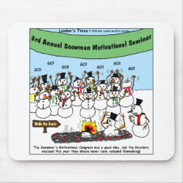 Mousepad Convenção de Boneco de Neve Presentes e Camisetas 
