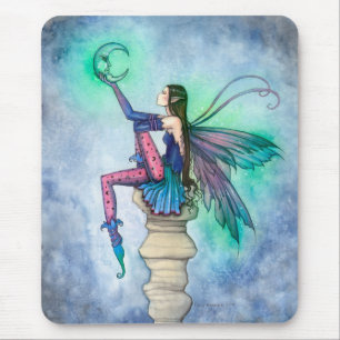 Mousepad Conversa com a Fada da Lua Arte Fantasia