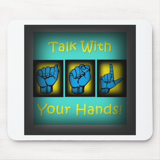 Mousepad Conversa com suas mãos (2) (Frente)