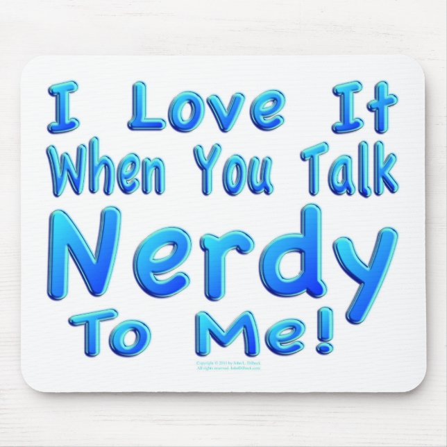 Mousepad Conversa Nerdy a mim (Frente)