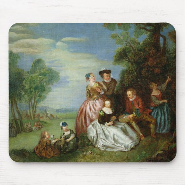 Mousepad Conversação em um parque (Frente)