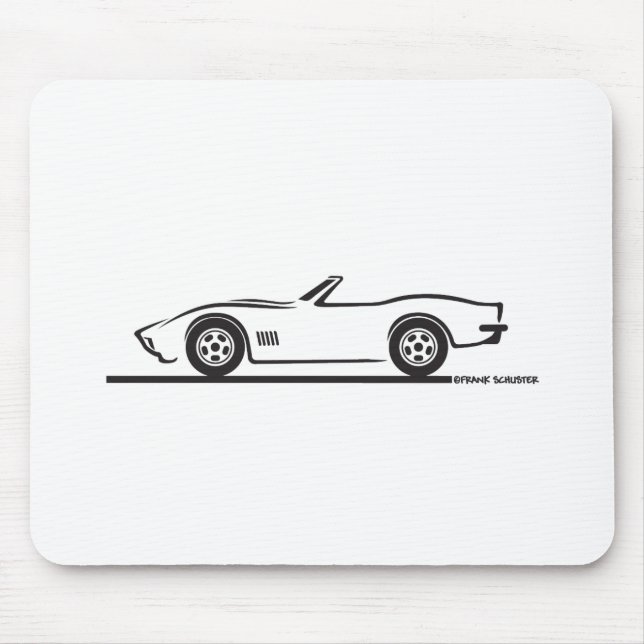 Mousepad Conversível Corvette 1970-72 (Frente)