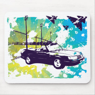mousepad convertível do grunge de 900 turbo no