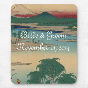 Mousepad Convites de Casamento Japoneses O Rio Tama