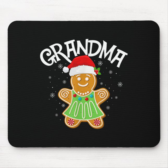 Mousepad Cookie Baking Correspondente Família Gingerpão Avó (Frente)