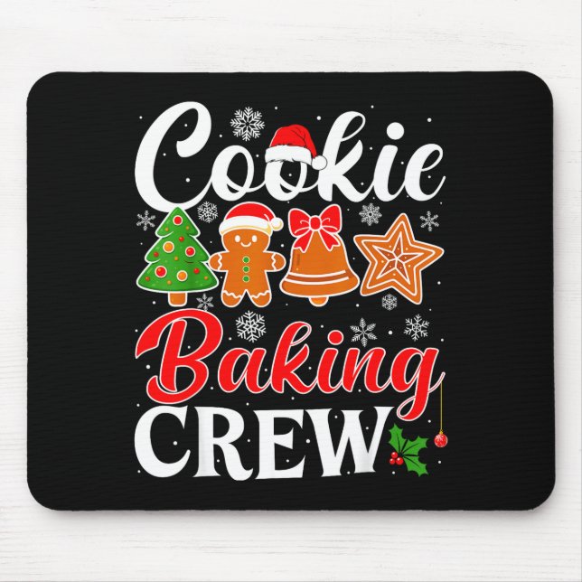 Mousepad Cookie Baking Crew Gingerbread Xmas Holiday Cookie (Frente)