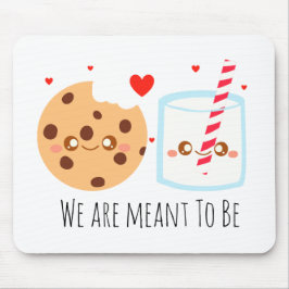 Mousepad Cookie De Chip De Chocolate Cortado E Vidro De Lei