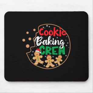 Mousepad Cookie Fazendo Tripulação Engraçada Família Pijama