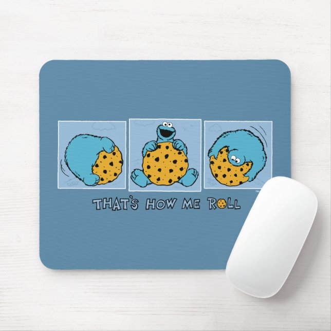 Mousepad Cookie Monster | É assim que eu rolo (Com mouse)