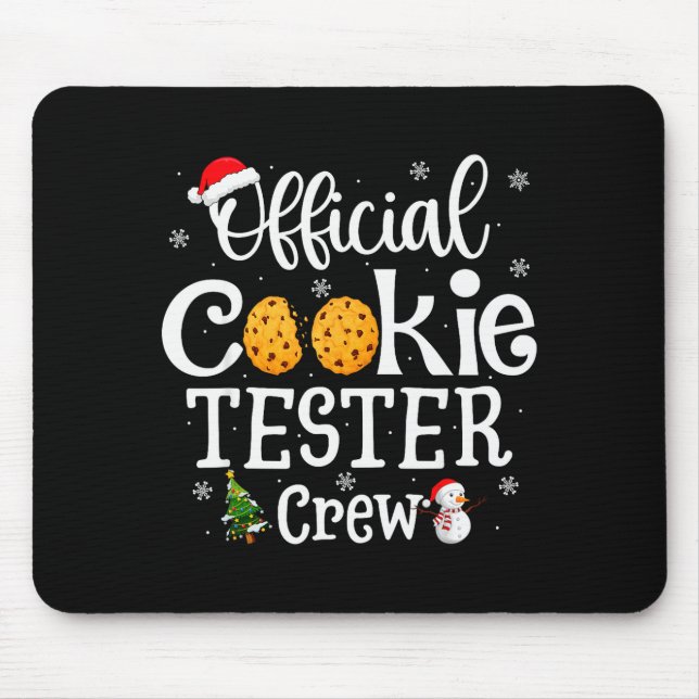 Mousepad Cookie Tester Crew Family Baking Team Christmas  (Frente)