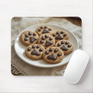 Mousepad Cookies de Pawprint de Chocolate
