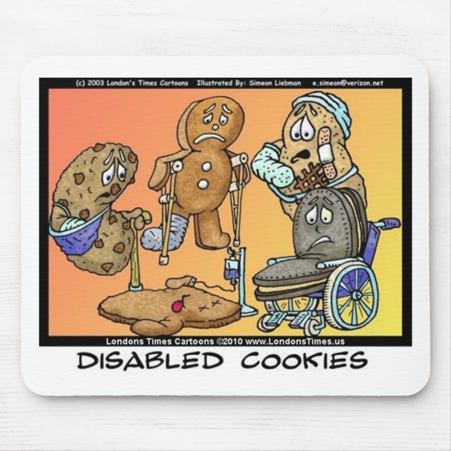 Mousepad Cookies desativados Presentes engraçados na Intern (Frente)