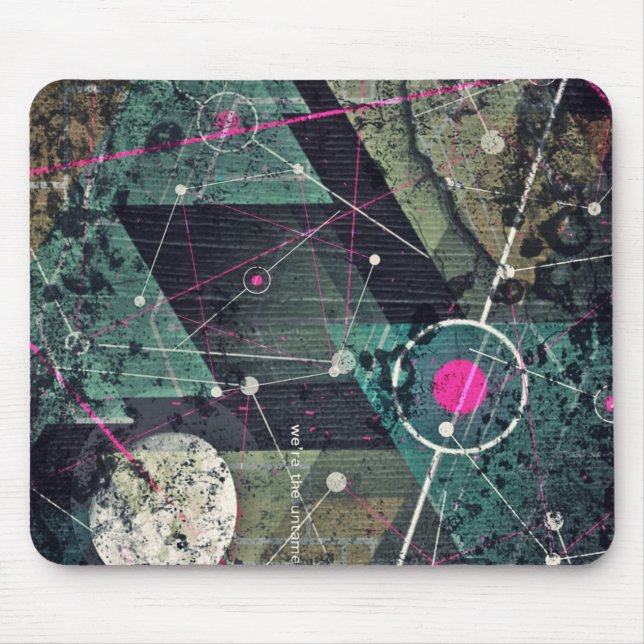 Mousepad Cool Abstract Digital Graffiti Art Geometic (Frente)