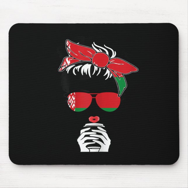 Mousepad Cool Belarusian Coffee Mom Girl Sis Aunt Belarus F (Frente)