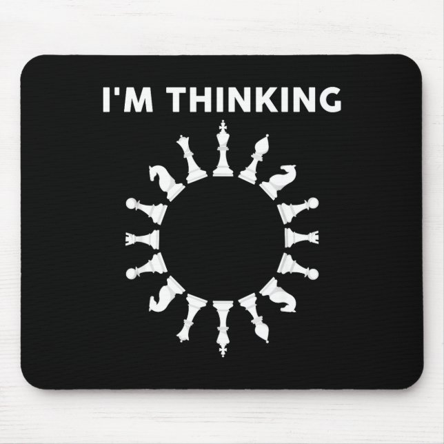 Mousepad Cool Chess Art For Men Women Kids Chess Player Che (Frente)