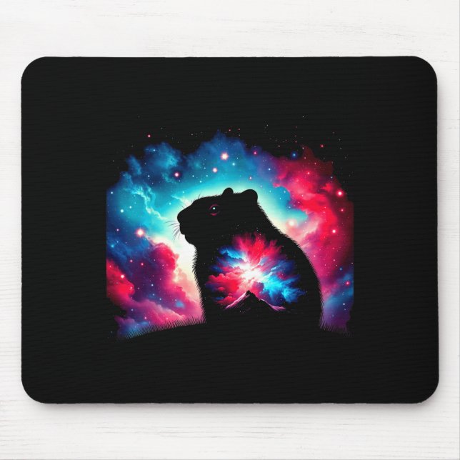 Mousepad Cool Cosmic Groundhog Galaxy Graphic Space Art _2  (Frente)
