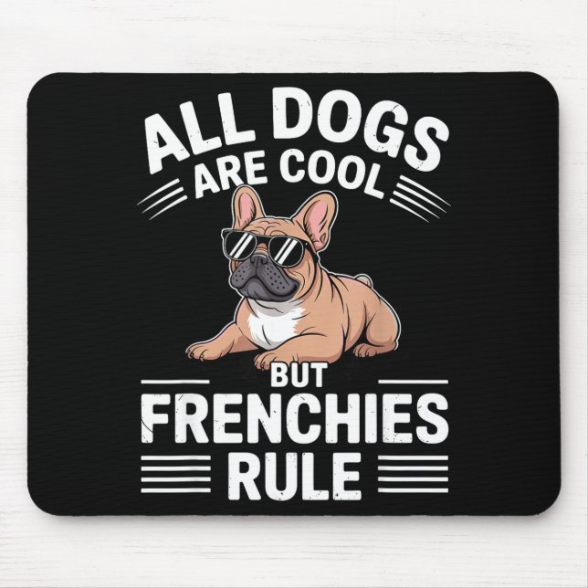 Mousepad Cool French Bulldog Art For Men Women Kids Frenchi (Frente)