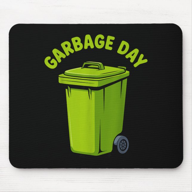 Mousepad Cool Garbage Truck Art For Men Women Kids Garbage  (Frente)