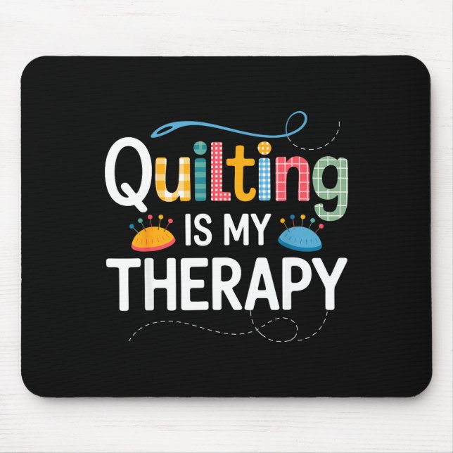 Mousepad Cool Quilting Art For Men Women Sewing Quilt Lover (Frente)