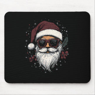 Mousepad Cool Santa with Sunglasses Christmas