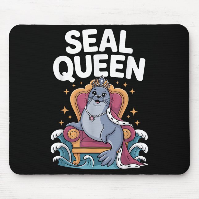 Mousepad Cool Seal Art For Women Girls Mom Sea Lion Animal  (Frente)