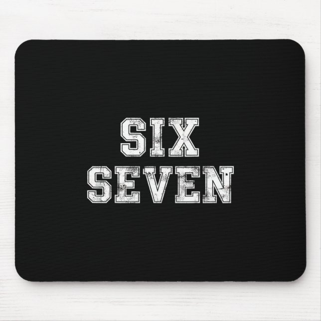 Mousepad Cool Six Seven Número Geração Alpha Gíria 6 7 Tend (Frente)