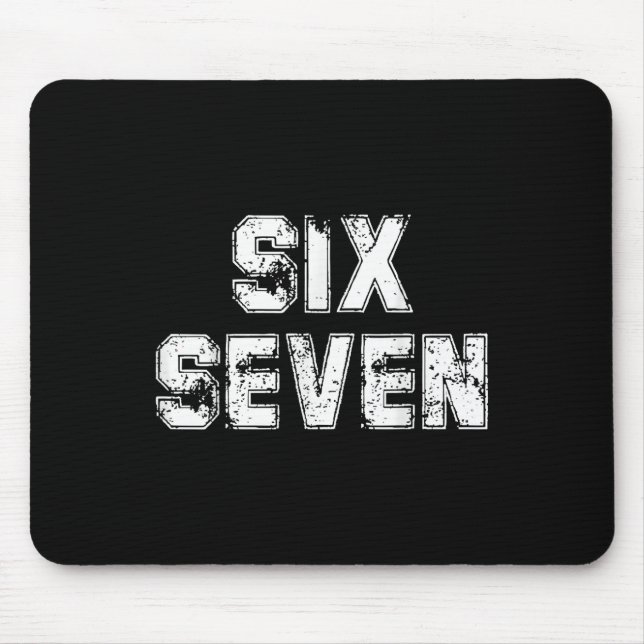Mousepad Cool Six Seven Número Geração Alpha Gíria 6 7 Tend (Frente)