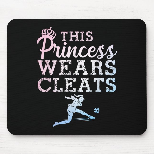 Mousepad Cool Soccer Art For Women Teen Girls Goalie Soccer (Frente)