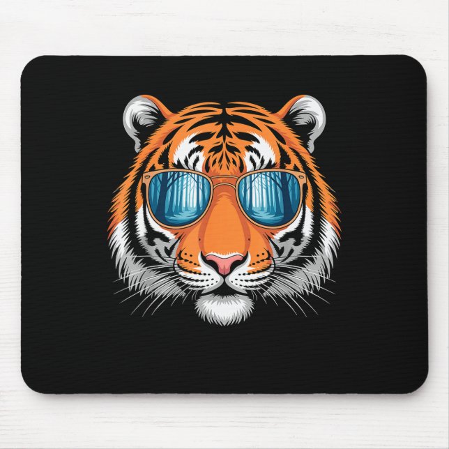 Mousepad Cool Tiger Costume For Men Women Kids Pattern Tige (Frente)