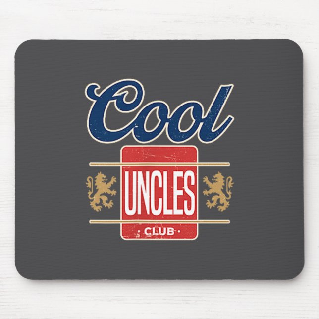 Mousepad Cool Uncles Club For New Uncle Father's Day Uncle  (Frente)