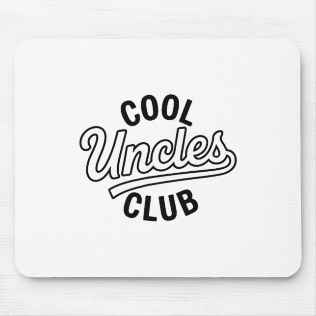 Mousepad Cool Uncles Club Uncle Ever Funny Cket Fathers Day (Frente)