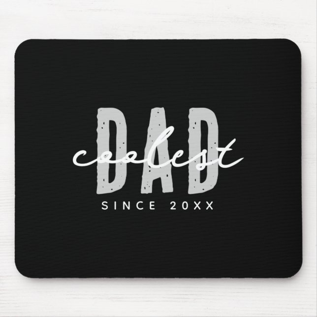 Mousepad Coolest Dad Since 20xx Modern Simple Preppy  (Frente)