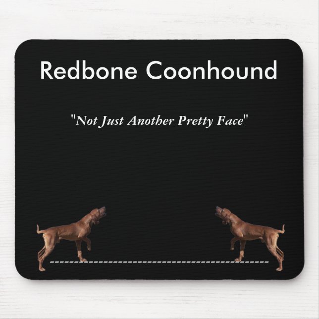 Mousepad Coonhound de Redbone (Frente)