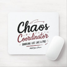Mousepad Coordenador de Caos – Presente Personaliz