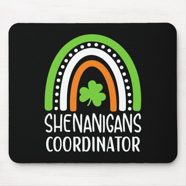 Mousepad Coordenador de Shenanigans Arco-íris Irlandês - St (Frente)