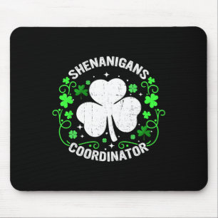 Mousepad Coordenador de Travessuras Dia de São Patrício Vin