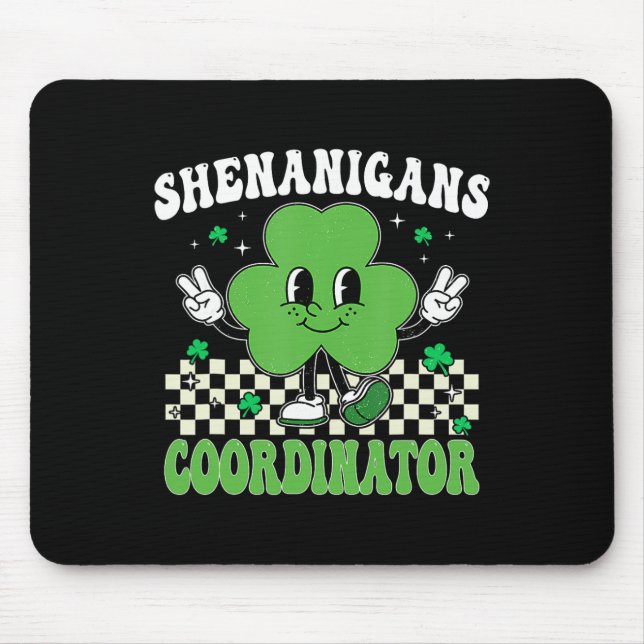 Mousepad Coordenador de Travessuras Professor Shamrock Dia  (Frente)