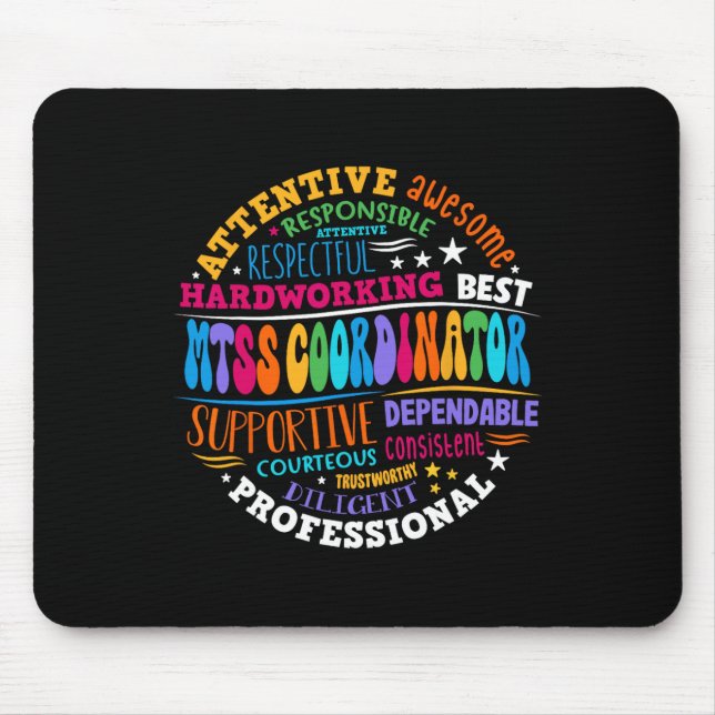Mousepad Coordenador Groovy MTSS Conselheiro Escolar Psicól (Frente)