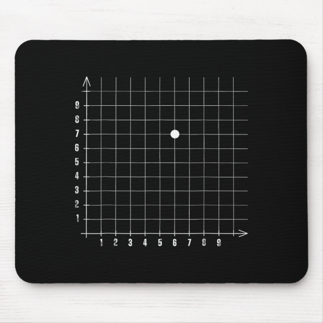 Mousepad Coordinate (6,7) Funny Math Teacher 67 Math Lover  (Frente)