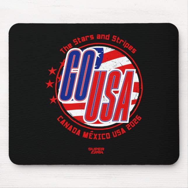 Mousepad Copa do Mundo do Fã de Futebol dos EUA 2026 (Frente)