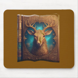 Mousepad Cópia Encadernada em Couro de um Guia de Caça ao V
