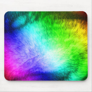 Mousepad Cópia peludo do arco-íris