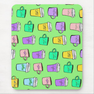 Mousepad copos de café