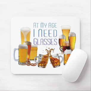 Mousepad Copos de cerveja SlipperyJoe's copos pilsner canec